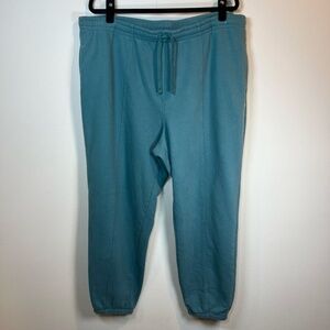 Champion Pintuck Brushed Fleece Jogger Sweatpants Aqua Tonic Lounge  Women's XXL